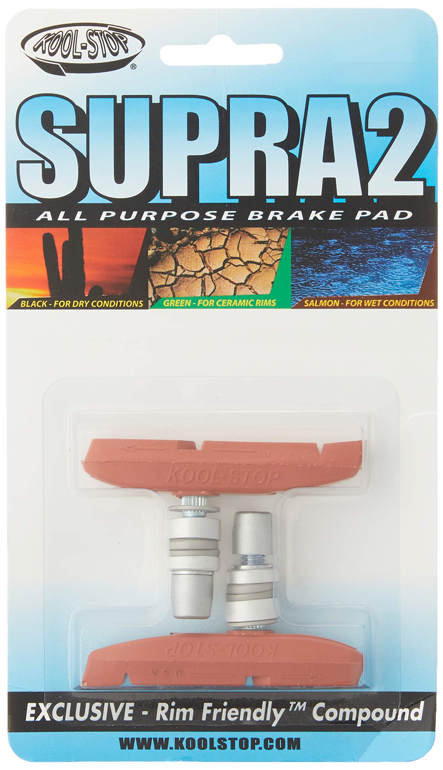 Amazon.com : Kool Stop Supra 2, Linear Pull Pads, Threaded Posts